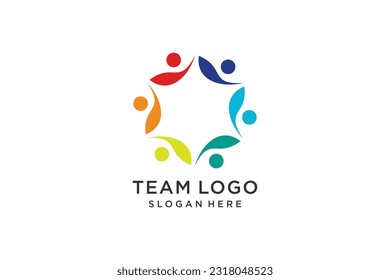 Gemeinschaftslogo-Design in modernem kreativem Stil