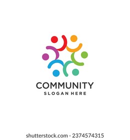 Community logo design with modern creative idea