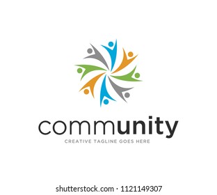 Community Logo Design Template Vector Stock Vector (Royalty Free ...