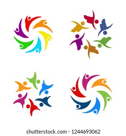 community logo design template vector