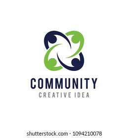 Community Logo Design Vector Template