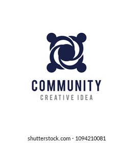 Community Logo Design Vector Template