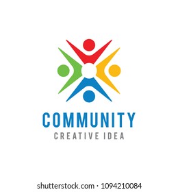 Community Logo Design Vector Template