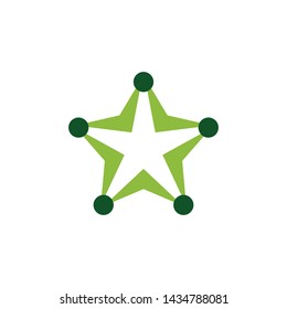 community logo design vector template with using abstract people icon in circle formation