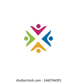 Community logo design vector template