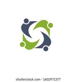community logo design vector template sign icon