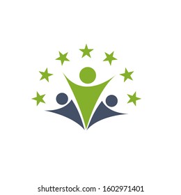 community logo design vector template sign icon