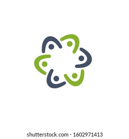 community logo design vector template sign icon