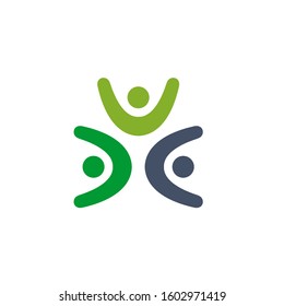 community logo design vector template sign icon