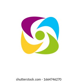 Community logo design vector template