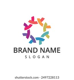 Community Logo Elements Template.Community human Icon template vector.