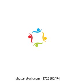 Community logo icon colorful illustration