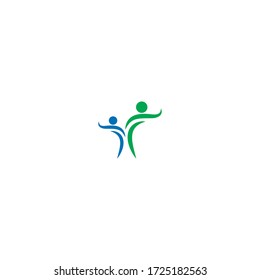 Community logo icon colorful illustration