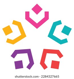 Community logo icon design template isolated