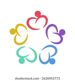 Modelo de design do ícone do logotipo da Comunidade