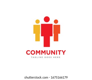 Vector de diseño de icono de logotipo comunitario