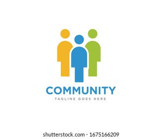 Community Logo Icon Design Vector