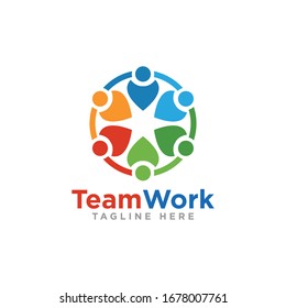 Community Logo Icon Design Vector