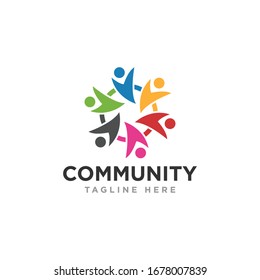 Community Logo Icon Design Vector