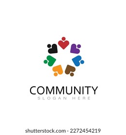 Community Logo Icon Design Vector people