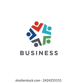 Community Logo Icon Design Vector