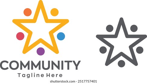 Community Logo Icon Community human Logo Abstract Community people support logo