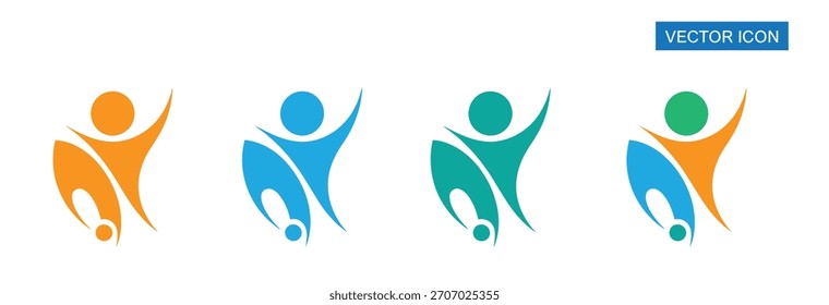 Community Logo Icon Community human Logo Abstract Community people support logo