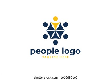 community logo icon vector isolated