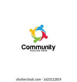 community logo icon vector isolated