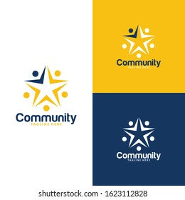 community logo icon vector isolated