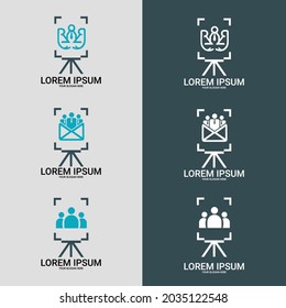 Community logo people work team and business vector logo. suitable for company logo, print, digital, icon, apps, and other marketing material purpose. Community logo set