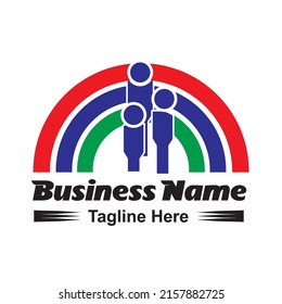 Gente de logotipo comunitario equipo de trabajo y familia de grupos de diseño de vectores de negocio