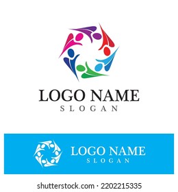 Community logo and symbol vector icon template