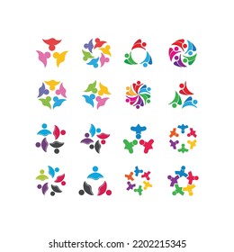 Community logo and symbol vector icon template