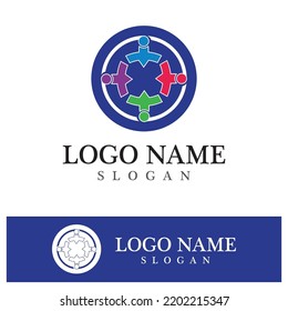Community logo and symbol vector icon template