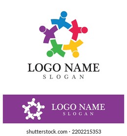 Community logo and symbol vector icon template