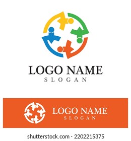 Community logo and symbol vector icon template