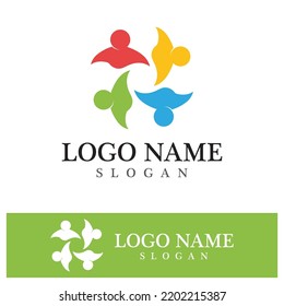 Community logo and symbol vector icon template
