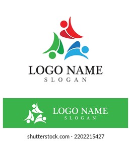 Community logo and symbol vector icon template