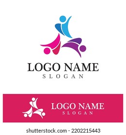 Community logo and symbol vector icon template