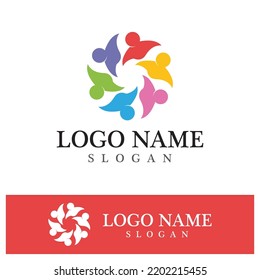 Community logo and symbol vector icon template