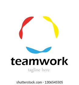 Community logo. Teamwork logo. Social logo. Partnership logo