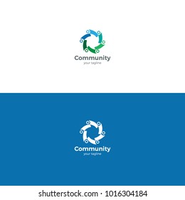 Community Logo Template. Clean and modern style.