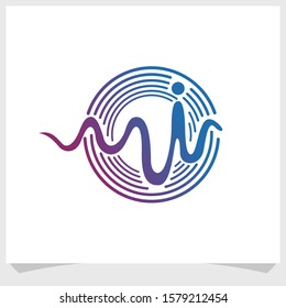 community logo template design vector illustration, technology logo design inspirations