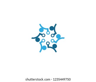Community logo template illustration