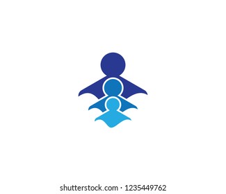 Community logo template illustration