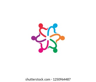 Community logo template illustration