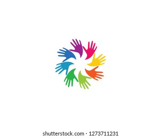 Community logo template illustration