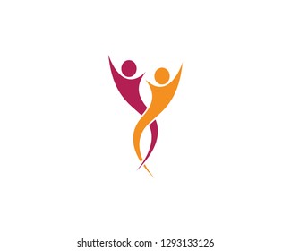 Community logo template illustration