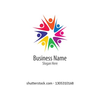 Community logo template illustration